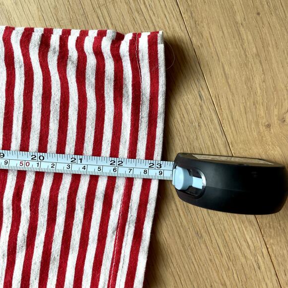 Vintage 90's Needle & Thread Striped Snap Neck Tee Women's Medium - Picture 5 of 5